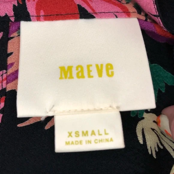 Anthropologie Maeve Bella Choker Floral Blouse Size XS - Picture 6 of 12